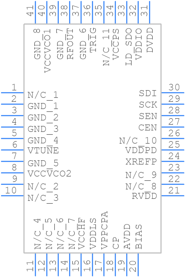 HMC767LP6CE - Analog Devices - PCB symbol