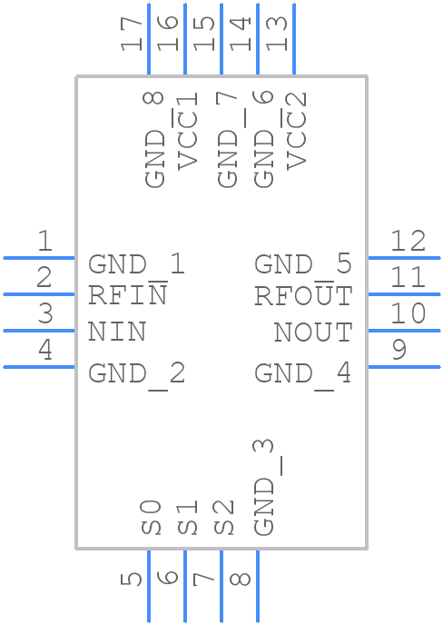 HMC862LP3E - Analog Devices - PCB symbol