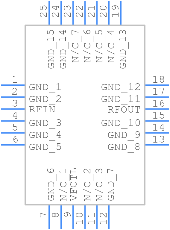 HMC897LP4E - Analog Devices - PCB symbol