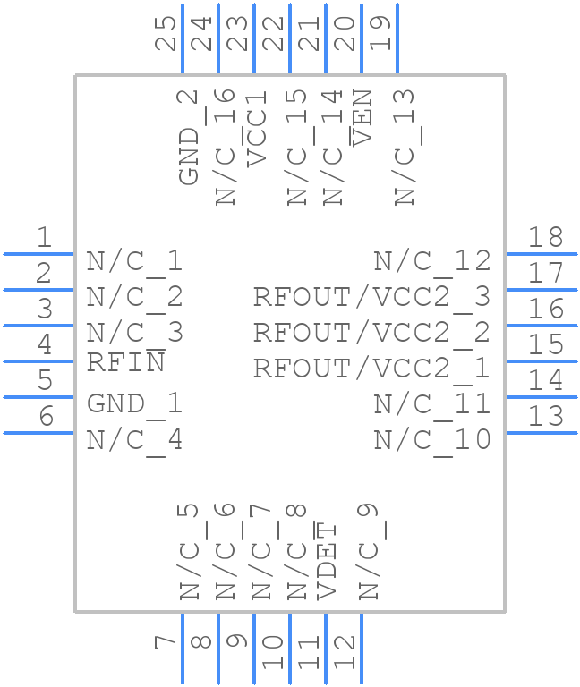 HMC921LP4E - Analog Devices - PCB symbol