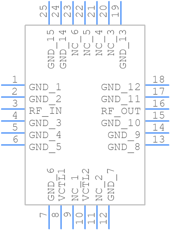 HMC985LP4KE - Analog Devices - PCB symbol