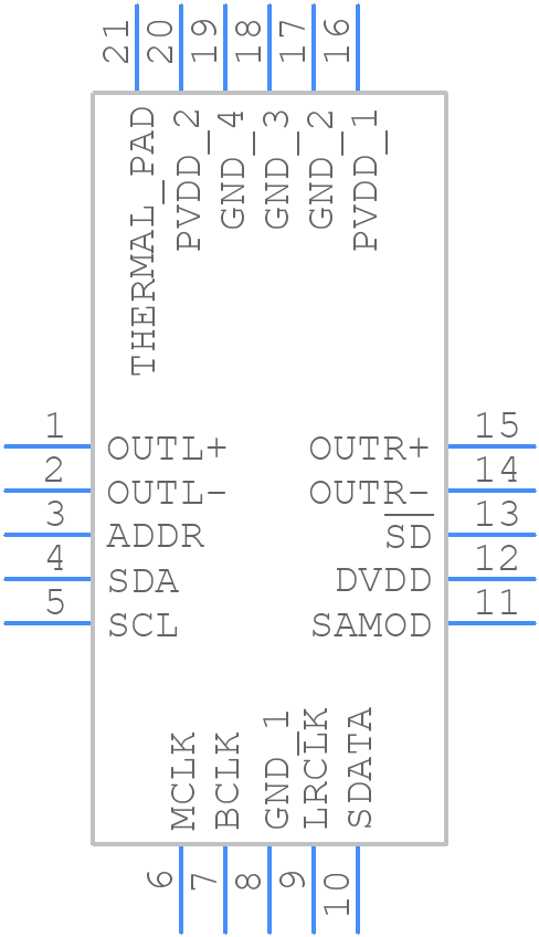 SSM2518CPZ - Analog Devices - PCB symbol