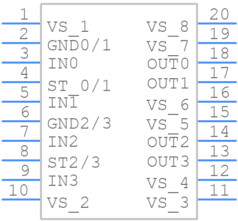 BTS4130QGA - Infineon - PCB symbol