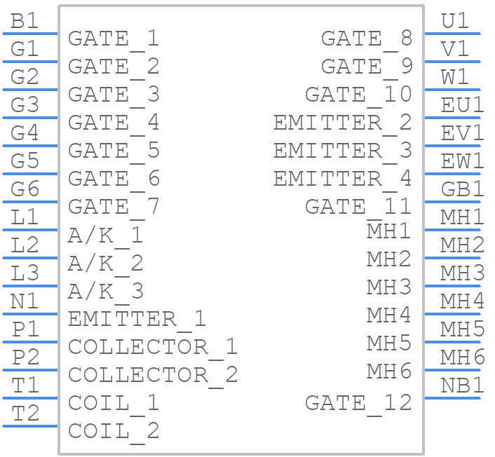 FP15R12W1T4_B11 - Infineon - PCB symbol