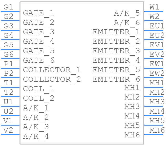 FS20R06W1E3_B11 - Infineon - PCB symbol