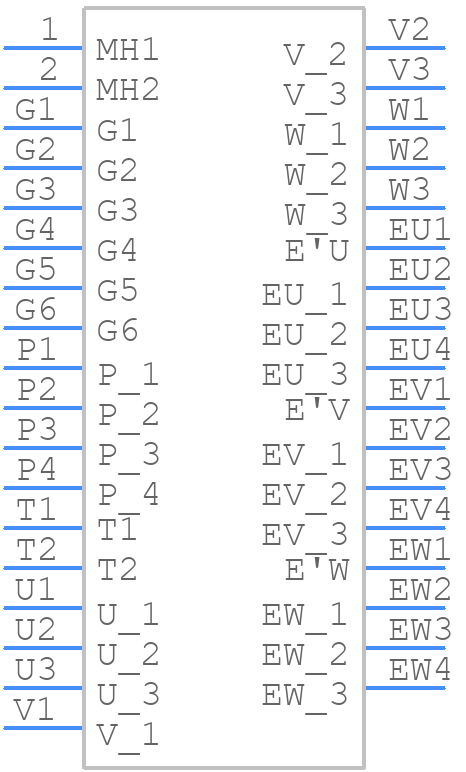 FS75R07W2E3_B11A - Infineon - PCB symbol