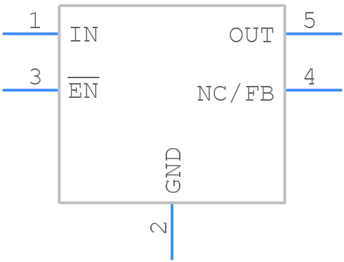 TPS76933DBVT - Texas Instruments - PCB symbol