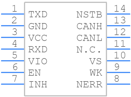 TLE6251-3G - Infineon - PCB symbol