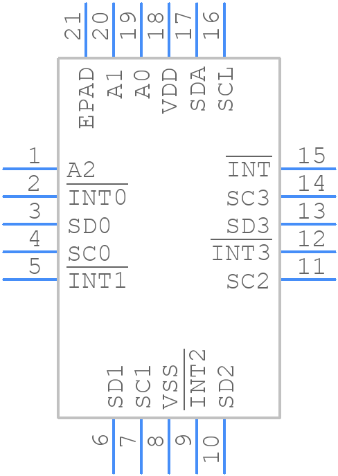 PCA9544ABS,118 - NXP - PCB symbol