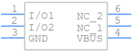 HSP062-2M6 - STMicroelectronics - PCB symbol