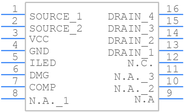 HVLED805 - STMicroelectronics - PCB symbol