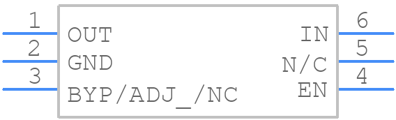 LDK120PU25R - STMicroelectronics - PCB symbol