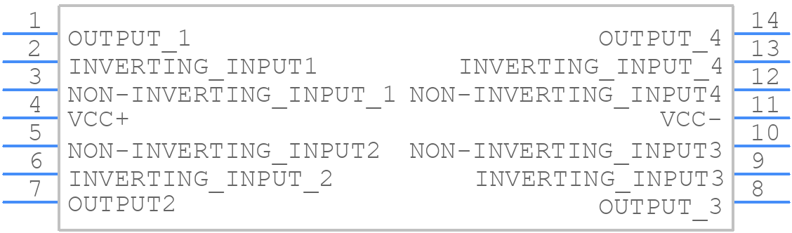 LM2902AWYDT - STMicroelectronics - PCB symbol