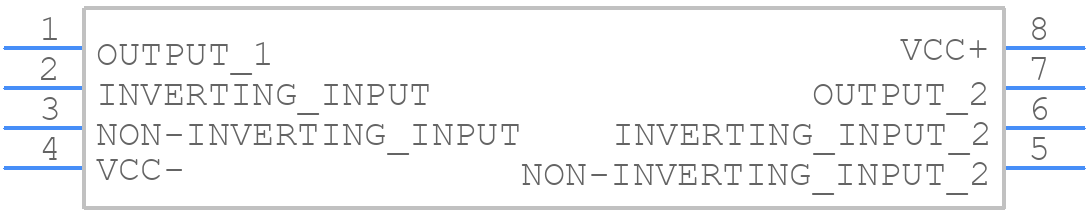 LM358AWDT - STMicroelectronics - PCB symbol