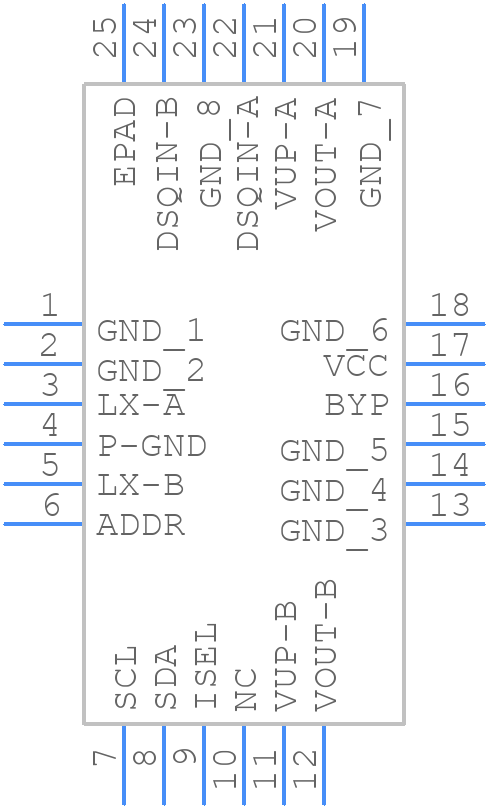 LNBH26LSPQR - STMicroelectronics - PCB symbol