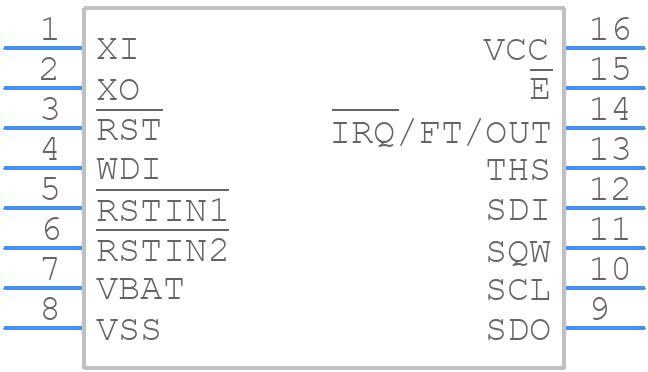M41T94MQ6F - STMicroelectronics - PCB symbol