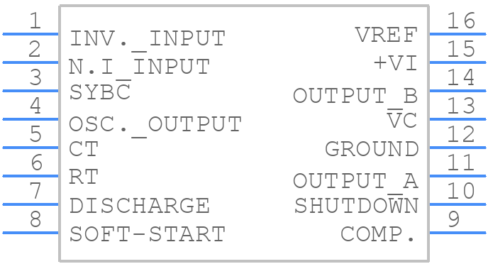 SG2525AN - STMicroelectronics - PCB symbol