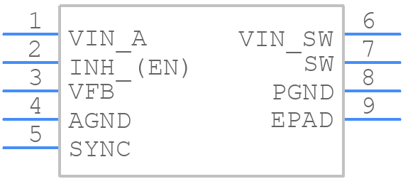 ST1S10PHR - STMicroelectronics - PCB symbol