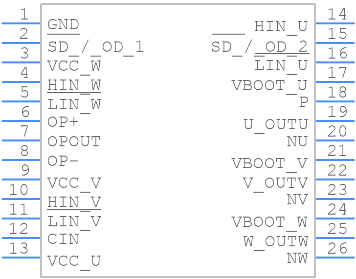 STGIPN3H60 - STMicroelectronics - PCB symbol
