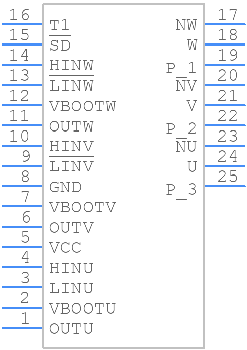 STGIPS10K60T - STMicroelectronics - PCB symbol
