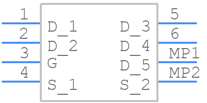 STL6N2VH5 - STMicroelectronics - PCB symbol