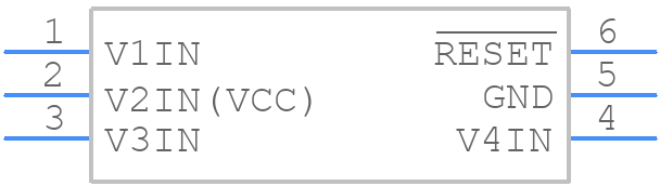 STM6710JWB6F - STMicroelectronics - PCB symbol