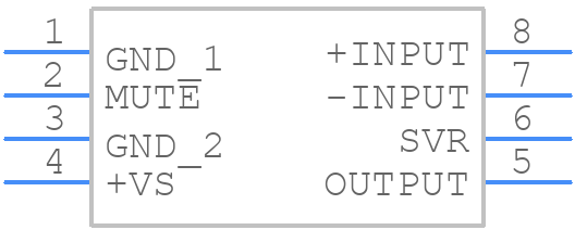 TDA7233D013TR - STMicroelectronics - PCB symbol