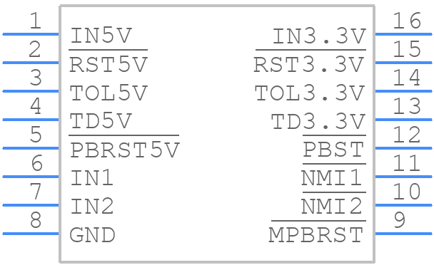 DS1831BS+ - Analog Devices - PCB symbol