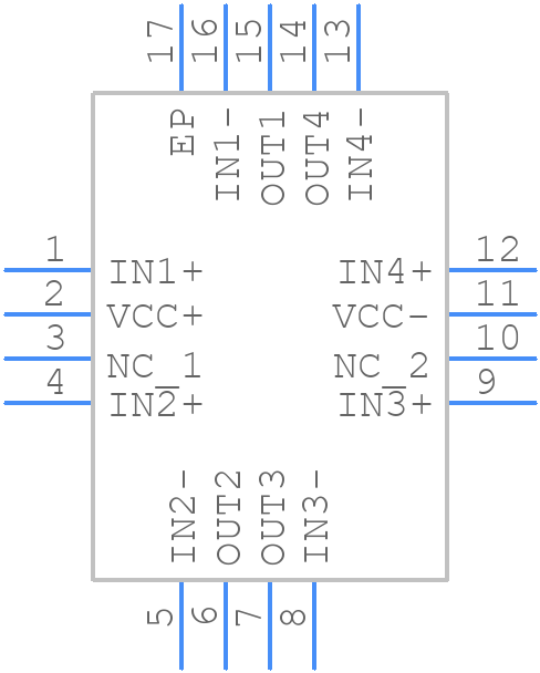 TSU104IQ4T - STMicroelectronics - PCB symbol