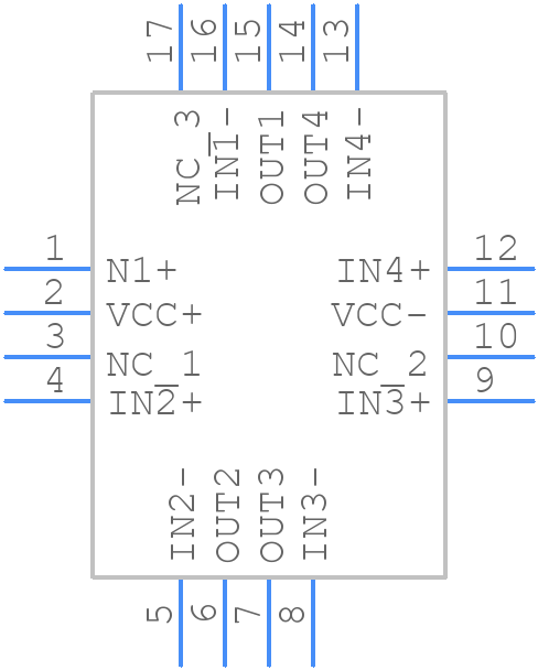 TSV524IQ4T - STMicroelectronics - PCB symbol