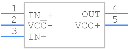 TSV631AICT - STMicroelectronics - PCB symbol