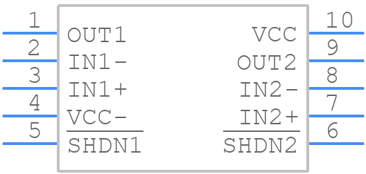 TSV633IST - STMicroelectronics - PCB symbol