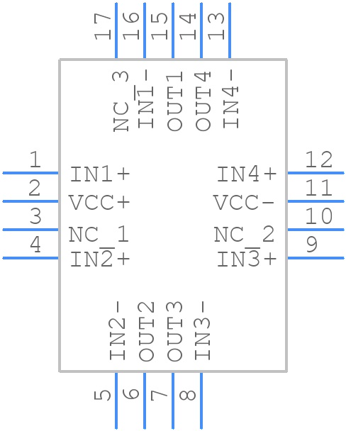 TSV714IQ4T - STMicroelectronics - PCB symbol