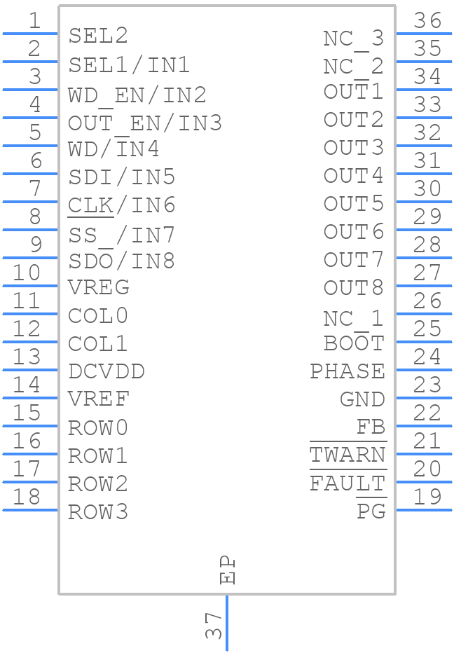 VNI8200XP - STMicroelectronics - PCB symbol