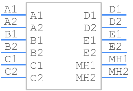 43160-3105 - Molex - PCB symbol