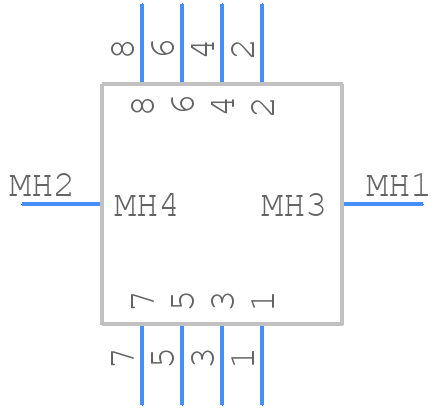 43860-0013 - Molex - PCB symbol