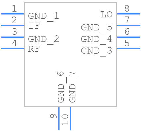 SIM-153+ - Mini-Circuits - PCB symbol