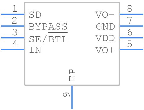 TPA311DGNR - Texas Instruments - PCB symbol