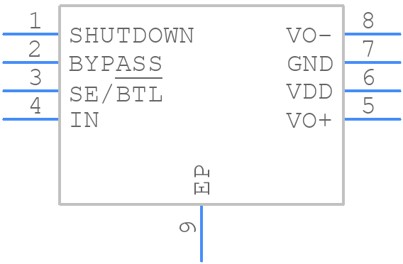 TPA311DGNRG4 - Texas Instruments - PCB symbol