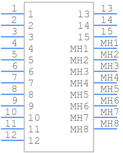 7-1393740-9 - TE Connectivity - PCB symbol