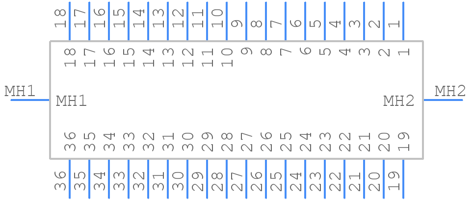 10236-2210PE - 3M - PCB symbol