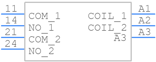 RTX3-1AT-C024 - TE Connectivity - PCB symbol