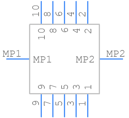 DF11C-10DP-2V(57) - Hirose - PCB symbol