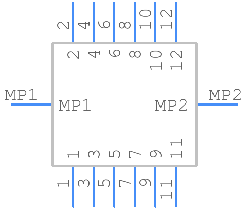 DF11CZ-12DS-2V(22) - Hirose - PCB symbol