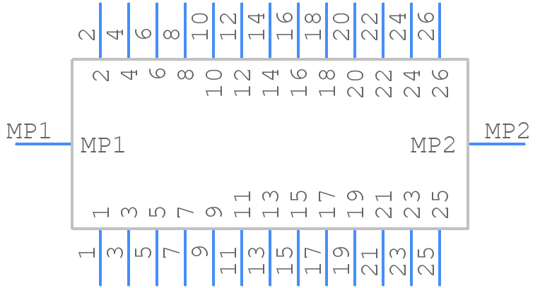 DF11CZ-26DS-2V(22) - Hirose - PCB symbol