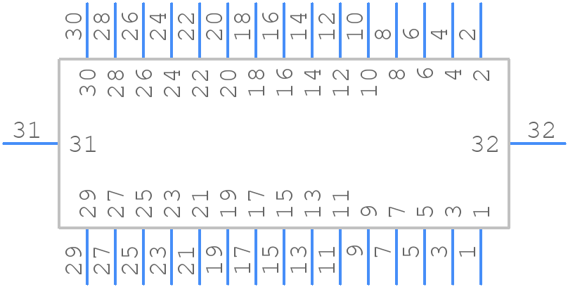 DF11CZ-30DP-2V(27) - Hirose - PCB symbol
