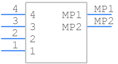 DF13-4P-1.25H(20) - Hirose - PCB symbol