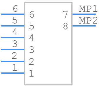 DF14-6P-1.25H(55) - Hirose - PCB symbol