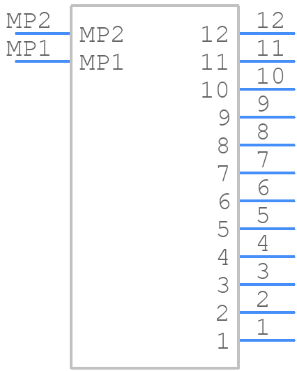 DF50A-12P-1V(51) - Hirose - PCB symbol