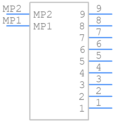 DF50A-9P-1V(51) - Hirose - PCB symbol